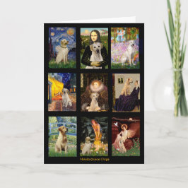 Berühmter Art Gelbe Labrador Composite Karte