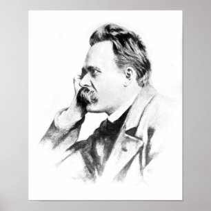 berühmter Denker: Friedrich Nietzsche Poster
