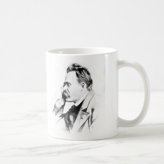 berühmter Denker: Friedrich Nietzsche Tasse (Rechts)