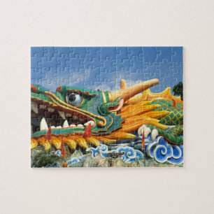 Berühmter Drache im Haw Par Villa in Singapur Asie Puzzle