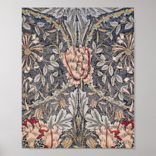 Berühmter gedruckter Leinen-Honeysuckle von Willia Poster