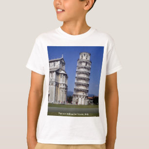 Berühmter geneigter Glockenturm, der lehnende Tur T-Shirt