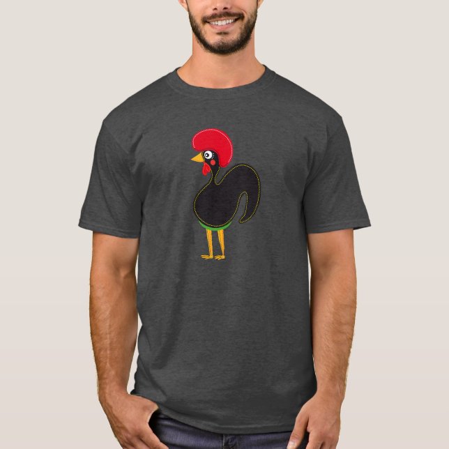 Berühmter Hahn von Barcelos Nr. 01 T-Shirt (Vorderseite)
