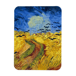 Berühmter Impressionismus Van Gogh Weizenfelder Magnet