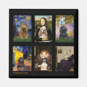 Berühmter Kunst-Cocker-Spaniel-Verbund Magnet