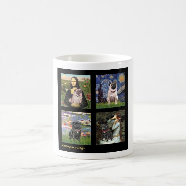 Berühmter Kunst-Mops-Verbund #1 Tasse (Mittel)
