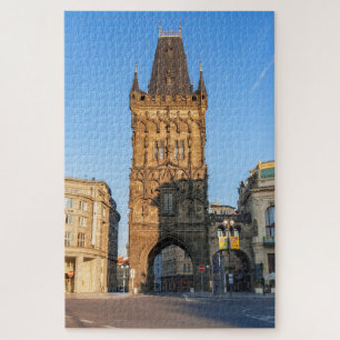 Berühmter Pulverturm - Prag, Tschechische Republik Puzzle