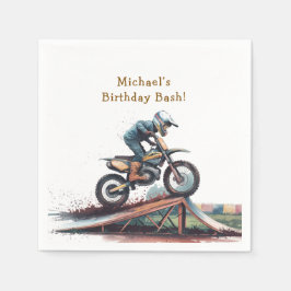 Berühmter Racer: Motorrad Geburtstagsbash Serviette