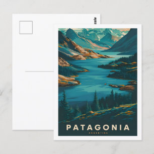 Berühmter Reiseort Patagonia Argentinien Postkarte