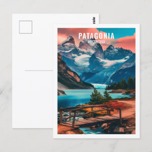 Berühmter Reiseort Patagonia Argentinien Postkarte