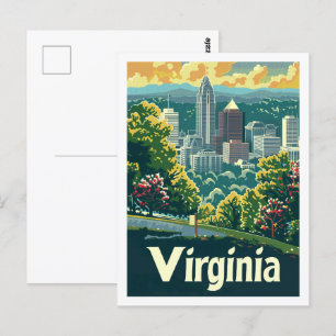 Berühmter Reiseort Virginia USA Postkarte