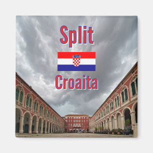 Berühmter venezianischer Platz in Split, Kroatien Magnet