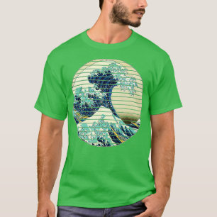 Berühmter Vintager japanischer Art Great Ocean Wav T-Shirt