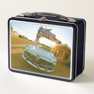 Berühmtes Blue Swallow Motel an der Route 66 Metall Brotdose