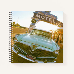 Berühmtes Blue Swallow Motel an der Route 66 Notizbuch
