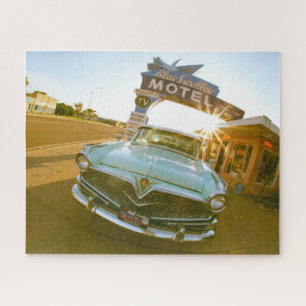 Berühmtes Blue Swallow Motel an der Route 66 Puzzle