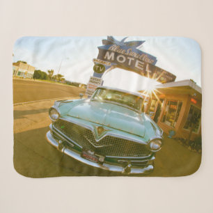 Berühmtes Blue Swallow Motel an der Route 66 Sherpadecke