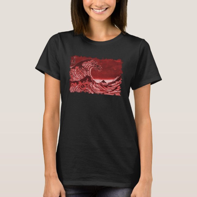 Berühmtes Classic Great Ocean Wave Hokusai Special T-Shirt (Vorderseite)