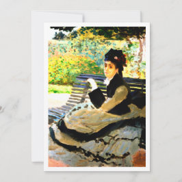 Berühmtes Gemälde Camille Monet auf dem Monte Tama Einladung