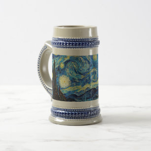 Berühmtes Gemälde von Van Gogh, Sternennacht Bierglas