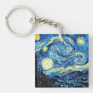Berühmtes Gemälde von Van Gogh, Sternennacht Schlüsselanhänger