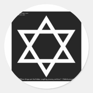 Berühmtes Jiddisch-Wisdom-Zitat gibt T-Shirts Tass Runder Aufkleber