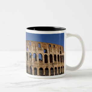 Berühmtes Kolosseum in Rom Italien Wahrzeichen 2 Zweifarbige Tasse