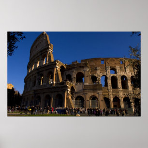 Berühmtes Kolosseum in Rom Italien Wahrzeichen Poster