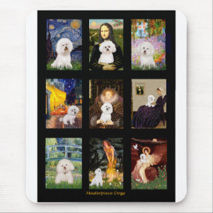 Berühmtes Kunst-Bichon Frise-Kompositum Mousepad