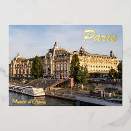 Berühmtes Musée d'Orsay - Paris, Frankreich, Europ Folien Feiertagskarte
