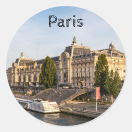 Berühmtes Musée d'Orsay - Paris, Frankreich, Europ Runder Aufkleber