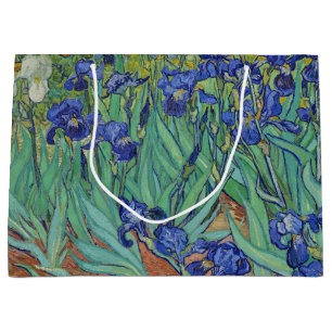 Berühmtes Ölbild Blaue Schwertlilien von Van Gogh Große Geschenktüte