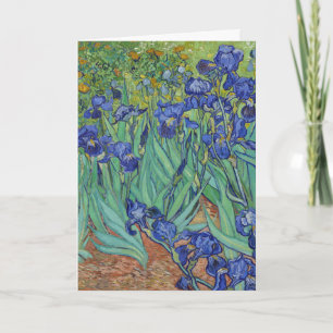 Berühmtes Ölbild Blaue Schwertlilien von Van Gogh Karte
