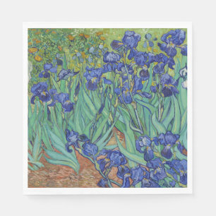 Berühmtes Ölbild Blaue Schwertlilien von Van Gogh Serviette