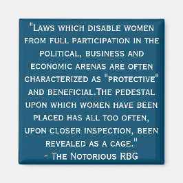 Berühmtes RBG Quote Magnet