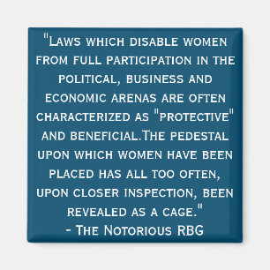 Berühmtes RBG Quote Magnet