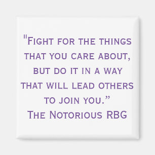 Berühmtes RBG Quote Magnet