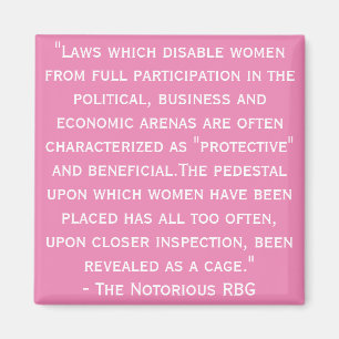 Berühmtes RBG Quote Magnet