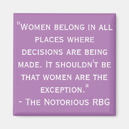 Berühmtes RBG Quote Magnet