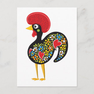 Berühmtes Rooster von Barcelos Portugal Nr. 07 Postkarte