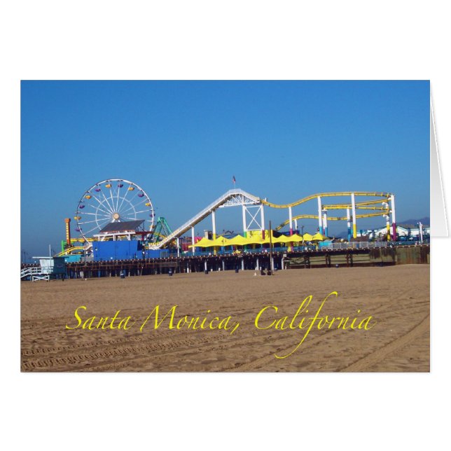 Berühmtes Santa Monica Pier Ferris Wheel, Kaliforn (Vorderseite (Horizontal))