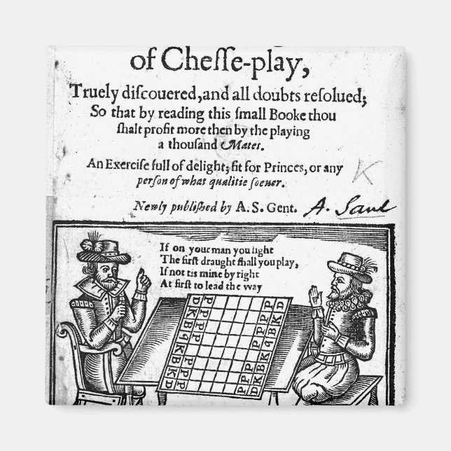 Berühmtes Schachspiel, 1614 Magnet (Vorne)