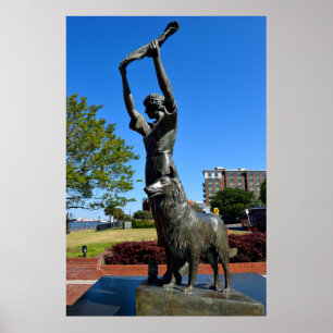 berühmtes schwingendes Mädchen in Savannah, Georgi Poster