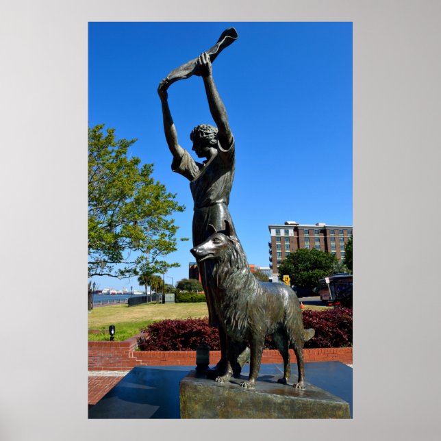 berühmtes schwingendes Mädchen in Savannah, Georgi Poster (Vorne)