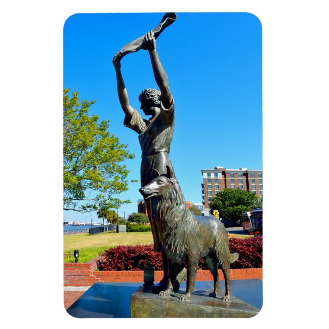berühmtes schwingendes Mädchen in Savannah, Magnet (Vertikal)