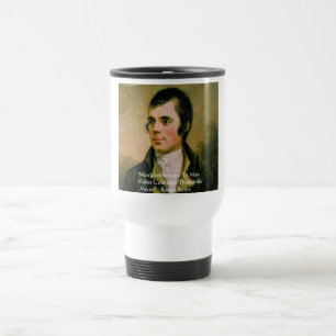 Berühmtes Zitat von Robert Burns Reisebecher