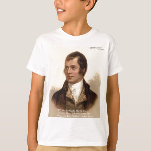 Berühmtes Zitat von Robert Burns T-Shirt