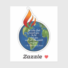 Berühmteste Katharina von Siena Zitat - 1Up Aufkleber