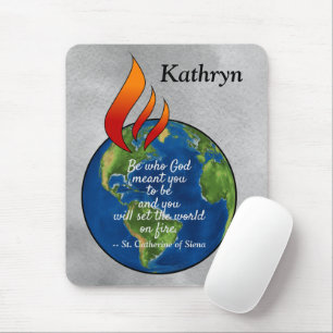 Berühmtester St. Katharina von Siena-Zitat-Mauspad Mousepad