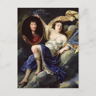 Berühmtheit als Portrait von Louis XIV Postkarte